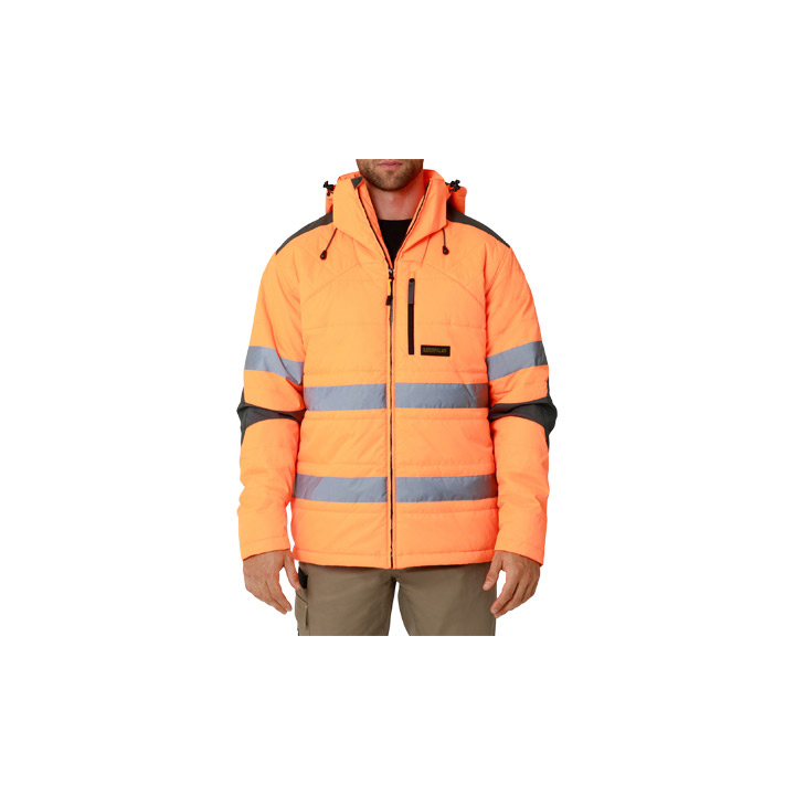 Caterpillar Hi Vis Boreas Taped - Mens Jackets - Orange - NZ (827PLDYES)